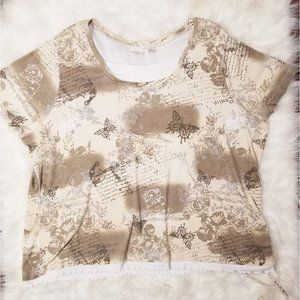 Great Northwest Butterfly Print Shirt (W1-76)